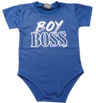 Body niemowlęce dla chłopca z napisem Boy Boss